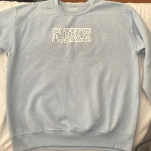 Nike baby blue crew neck